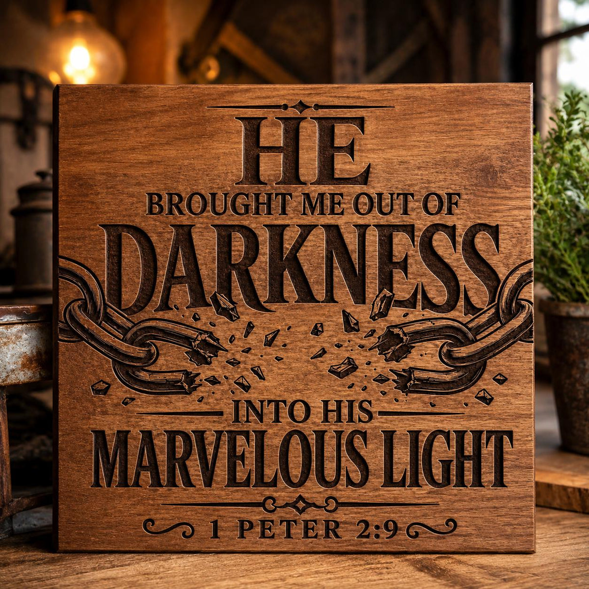 1 Peter 2:9 Bible Verse Svg, Christian Png Broken Chains Design (Digital Download)