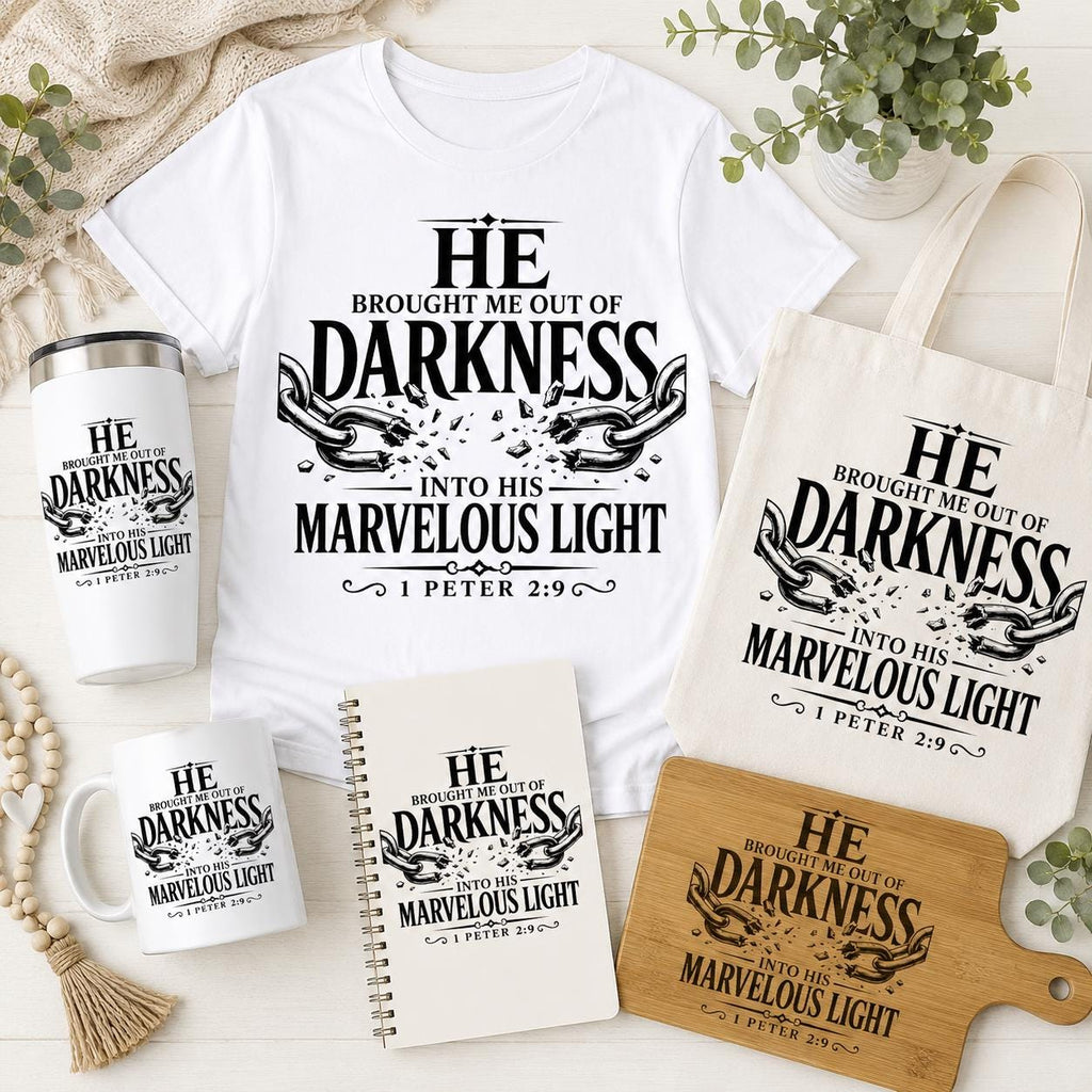 1 Peter 2:9 Bible Verse Svg, Christian Png Broken Chains Design (Digital Download)
