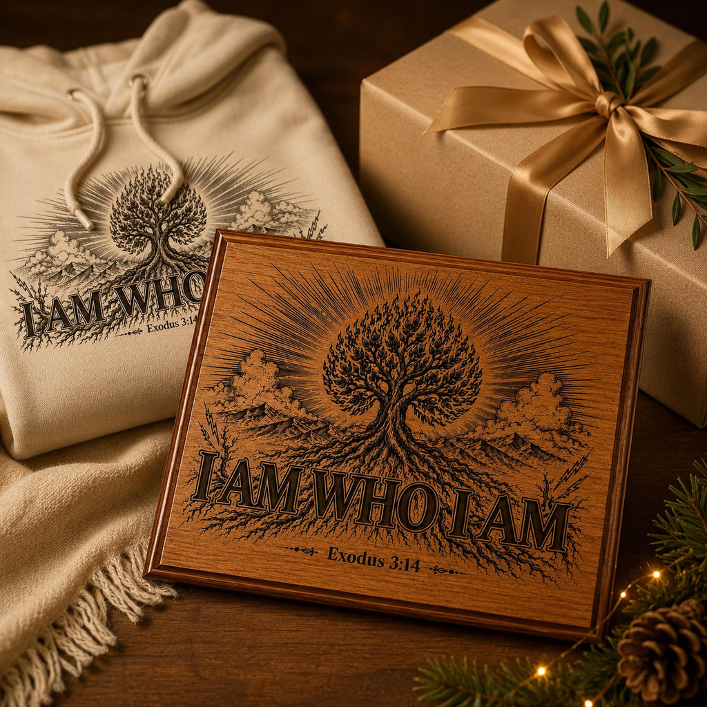 I Am Who SVG, Exodus 3:14 Burning Bush Design (Digital Download)