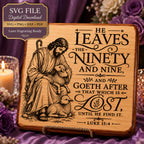 Lost Sheep SVG, Luke 15:4 Christian Laser Engraving File