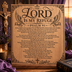 Psalm 91 SVG, Full KJV Protection Prayer Laser Engraving File