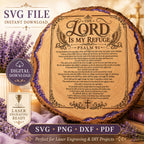 Psalm 91 SVG, Full KJV Protection Prayer Laser Engraving File