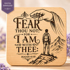Faith Over Fear SVG, Isaiah 41:10 Bible Verse, Christian Laser Engraving File