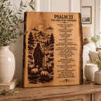 Psalm 23 SVG Laser Engraving File, Christian Shepherd Bible Verse (Digital Download)