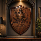 Ephesians 6:11 SVG, Whole Armour of God Warrior Shield, Christian Laser Engraving File