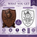 Ephesians 6:11 SVG, Whole Armour of God Warrior Shield, Christian Laser Engraving File