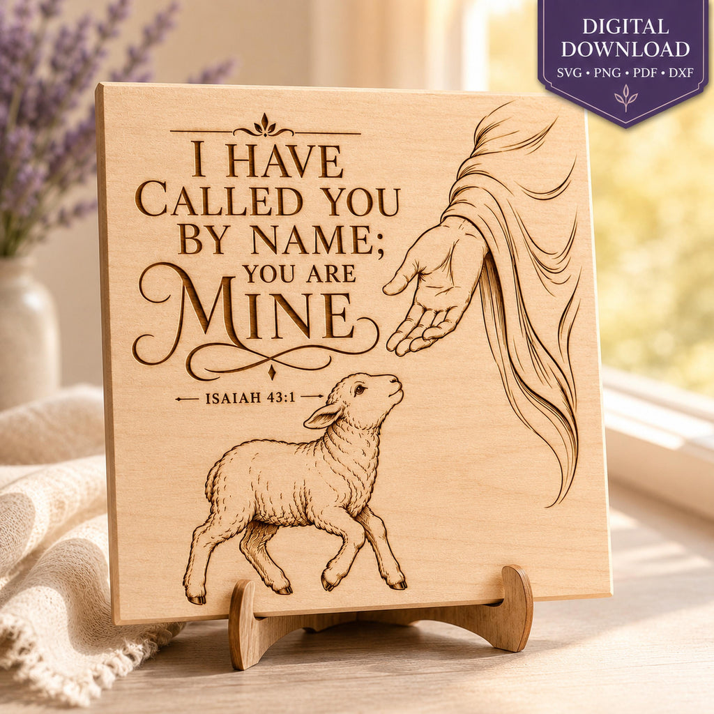 Isaiah 43:1 SVG, I Have Called You By Name Scripture Art (Digital Download)
