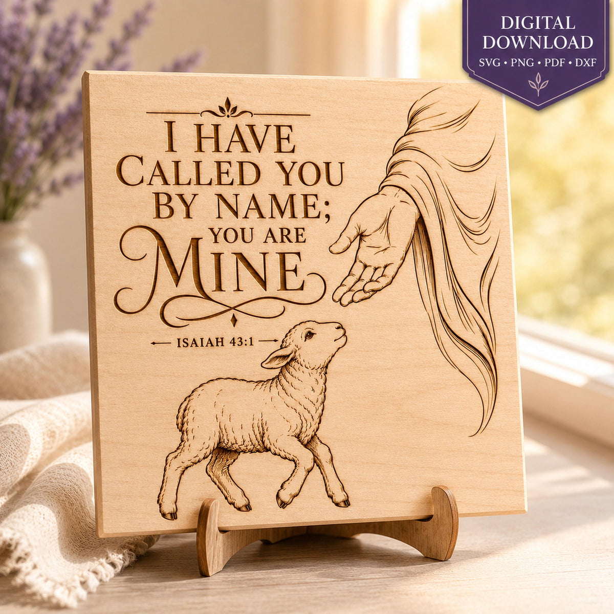Isaiah 43:1 SVG, I Have Called You By Name Scripture Art (Digital Download)