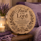 Trust in the Lord Svg, Proverbs 3:5-6 Christian Wall Art, Bible Verse Laser Engraving File for LightBurn Cricut