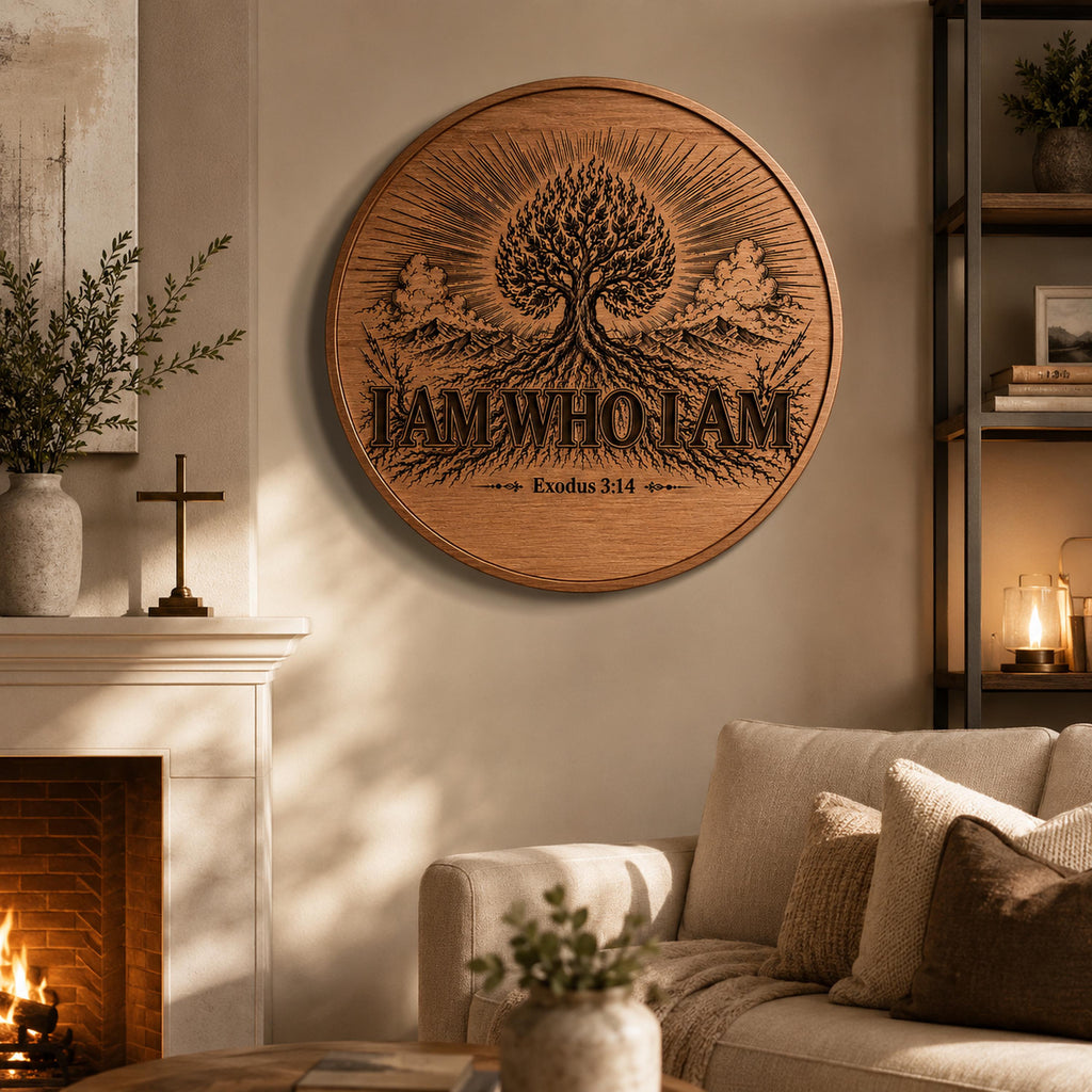 I Am Who SVG, Exodus 3:14 Burning Bush Design (Digital Download)