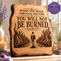 Isaiah 43:2 Bible Verse SVG Through the Fire Design