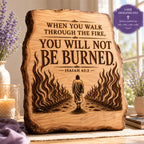 Isaiah 43:2 Bible Verse SVG Through the Fire Design
