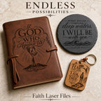 Christian Bible Verse SVG Bundle 4 Laser Engraving Designs
