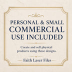 Faith Over Fear Christian Wall Art SVG, Psalm 56:3 Laser Engraving File