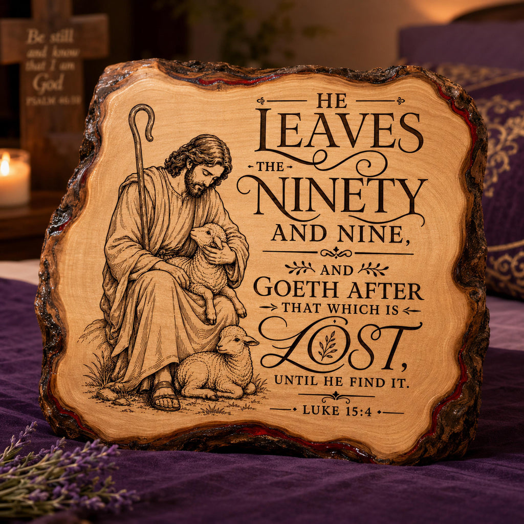 Lost Sheep SVG, Luke 15:4 Christian Laser Engraving File