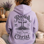 Personalized Baptism SVG, Rooted in Christ Cross Laser File