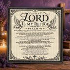 Psalm 91 SVG, Full KJV Protection Prayer Laser Engraving File