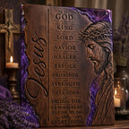 Jesus SVG Christian Wall Art, My God My King My Savior, Christian Quote PNG, Laser Engraving File