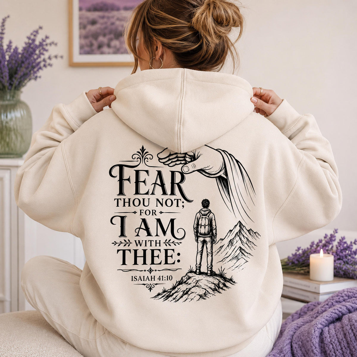 Faith Over Fear SVG, Isaiah 41:10 Bible Verse, Christian Laser Engraving File