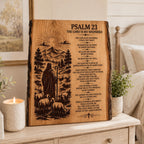 Psalm 23 SVG Laser Engraving File, Christian Shepherd Bible Verse (Digital Download)