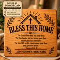 Numbers 6 24–26 SVG Bless This Home Bible Verse Design