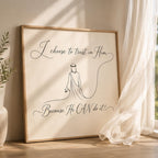 Faith SVG: Trust in God Jesus Line Art for Laser Engraving