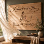 Faith SVG: Trust in God Jesus Line Art for Laser Engraving