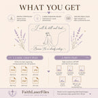 Christian Faith SVG + Printable Be Still Jesus Line Art