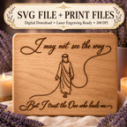 Faith SVG + Printable Trust in God Jesus Line Art