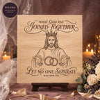 Matthew 19:6 Wedding SVG + Printable God Joined Together Laser File