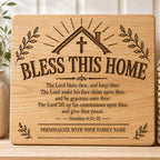 Numbers 6 24–26 SVG Bless This Home Bible Verse Design