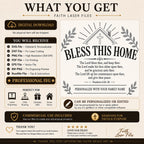 Numbers 6 24–26 SVG Bless This Home Bible Verse Design