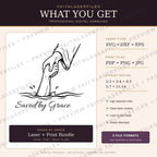 Saved by Grace SVG & PNG, Christian Salvation Design for Laser Engraving and Printing