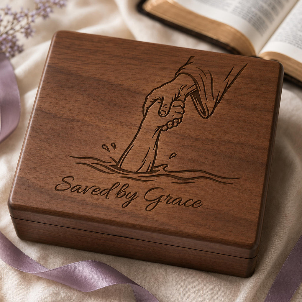 Saved by Grace SVG & PNG, Christian Salvation Design for Laser Engraving and Printing