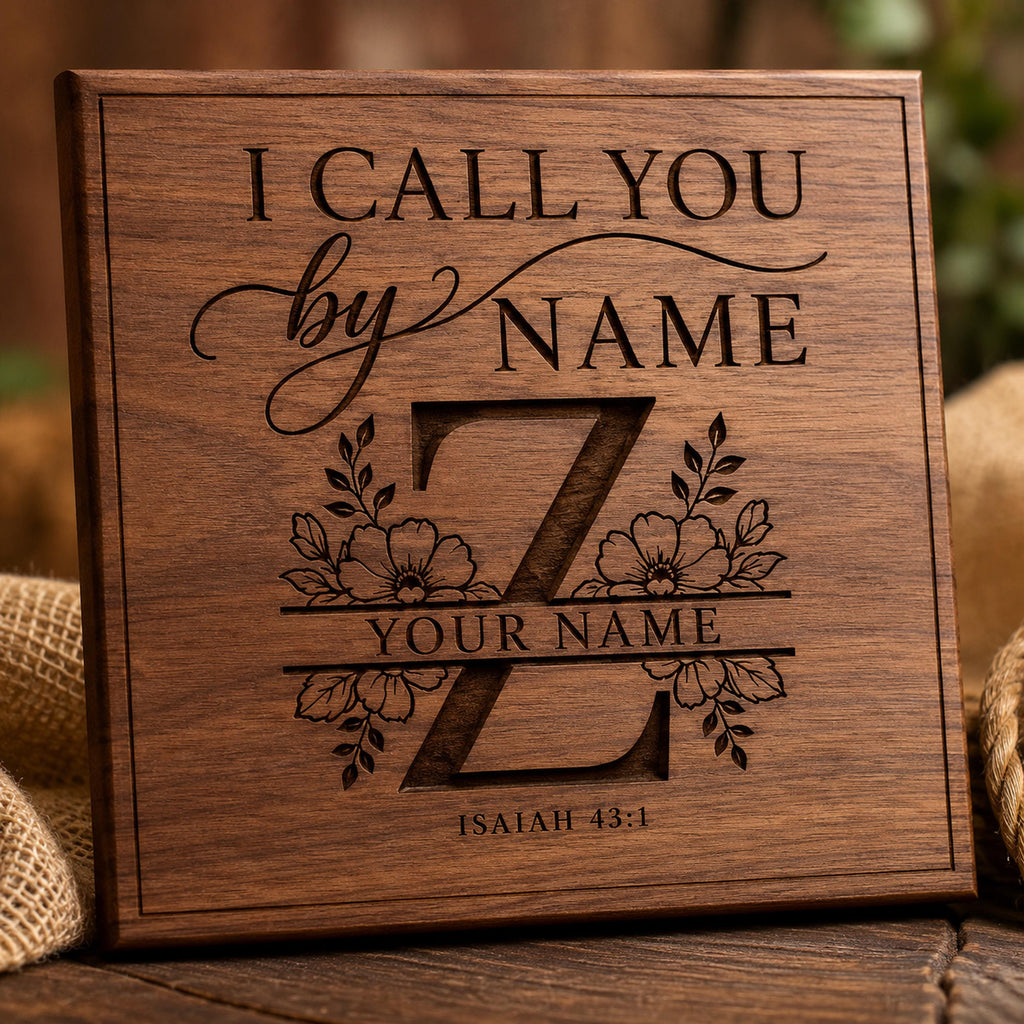 Split Monogram SVG Bundle: A-Z Floral Alphabet for Personalized Laser Engraving