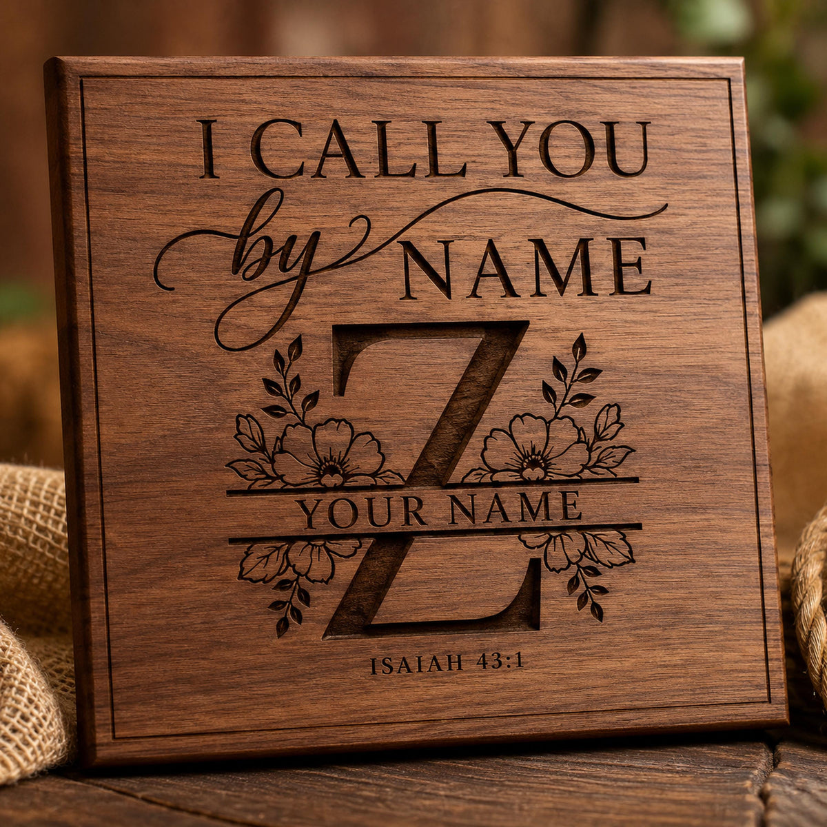 Split Monogram SVG Bundle: A-Z Floral Alphabet for Personalized Laser Engraving