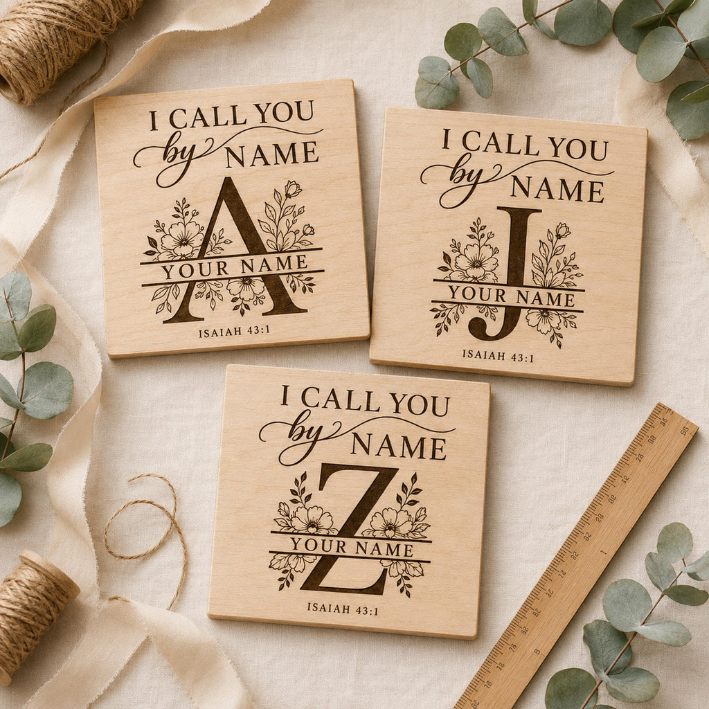 Split Monogram SVG Bundle: A-Z Floral Alphabet for Personalized Laser Engraving