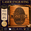 Christian Svg, I Am His Masterpiece, Ephesians 2:10 Fingerprint Design (Digital Download)