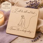 Christian Faith SVG + Printable Be Still Jesus Line Art