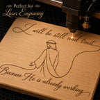 Christian Faith SVG + Printable Be Still Jesus Line Art
