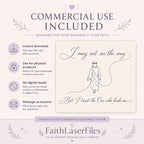 Faith SVG + Printable Trust in God Jesus Line Art