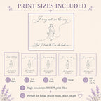 Faith SVG + Printable Trust in God Jesus Line Art