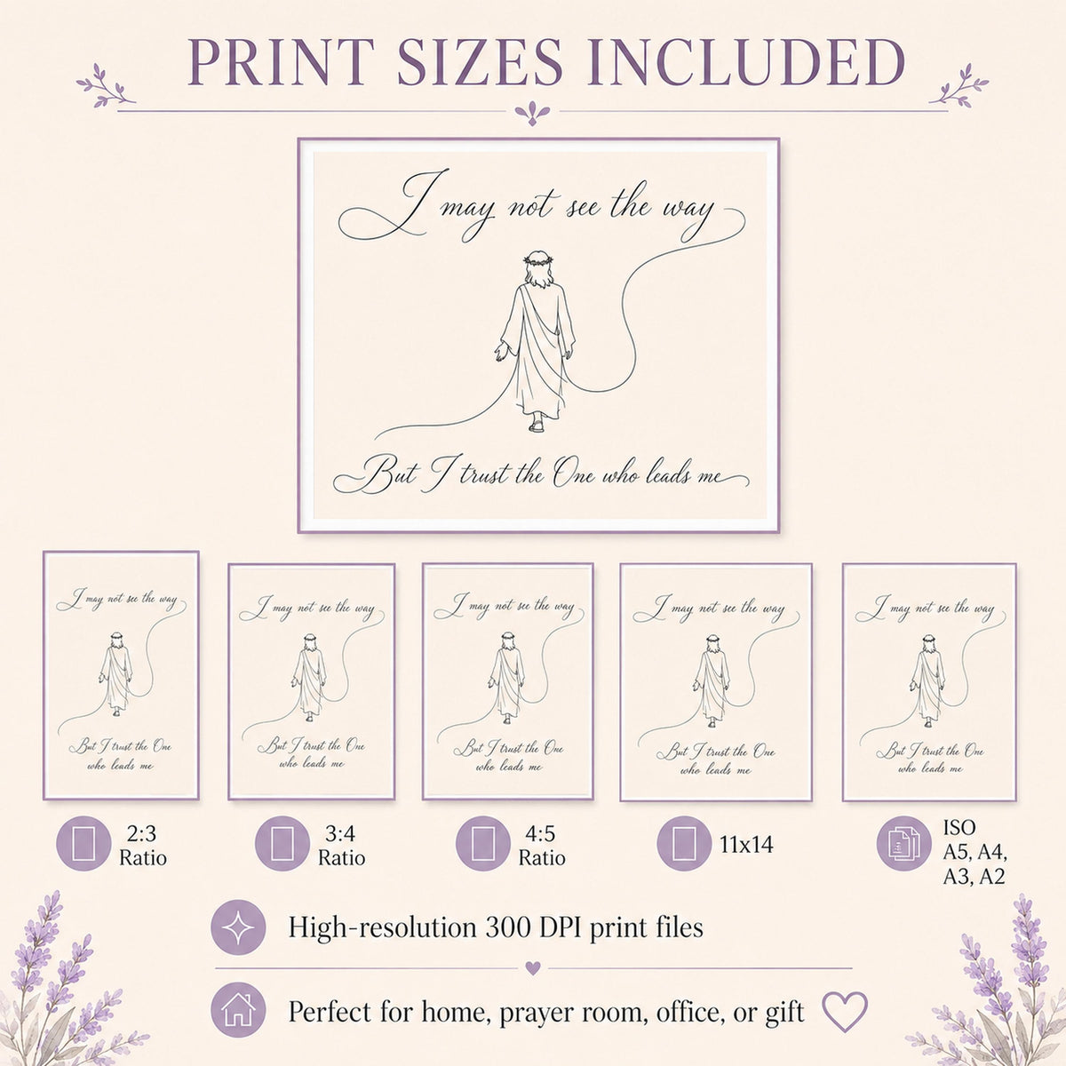 Faith SVG + Printable Trust in God Jesus Line Art