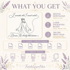 Faith SVG + Printable God Is in Control Jesus Line Art