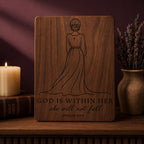 God Is Within Her SVG & PNG, Christian Woman Laser Engraving File, Psalm 46:5