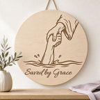 Saved by Grace SVG & PNG, Christian Salvation Design for Laser Engraving and Printing