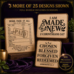 25 Christian SVG Bundle, Bible Verse, Cross and Faith Designs for Laser Engraving