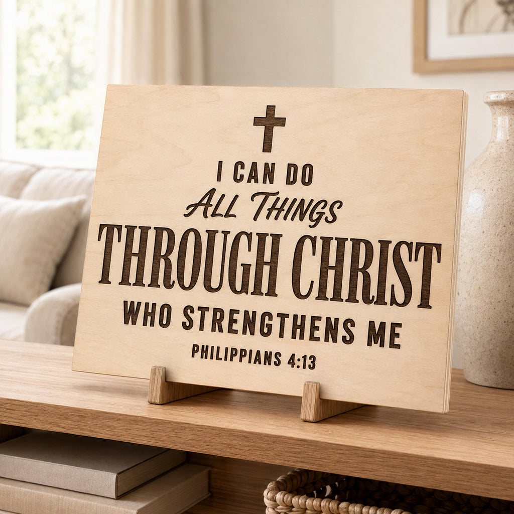 Philippians 4:13 SVG, I Can Do All Things, Christian Bible Verse, Faith PNG