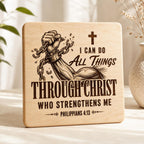 Philippians 4:13 SVG, Christian Strength Design, Breaking Chains, Bible Verse Laser Engraving