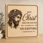 1 Corinthians 15:3 Laser Engraving File, Christian Wall Art (Digital Download)